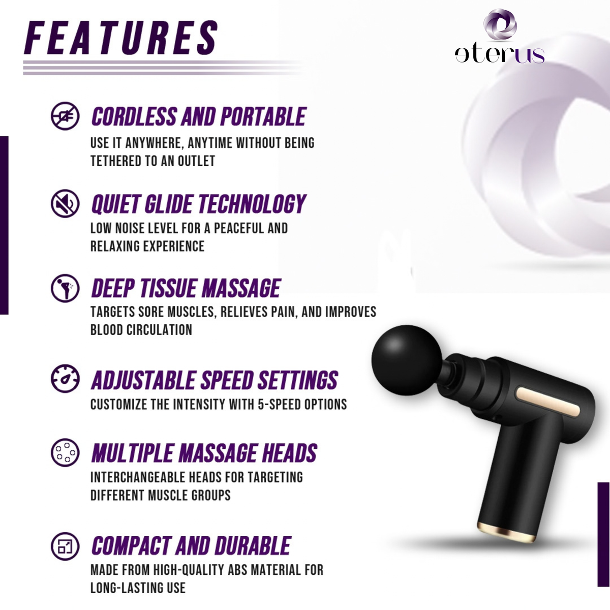 Muscle Massage Gun – Deep Tissue Recovery for Active Parents