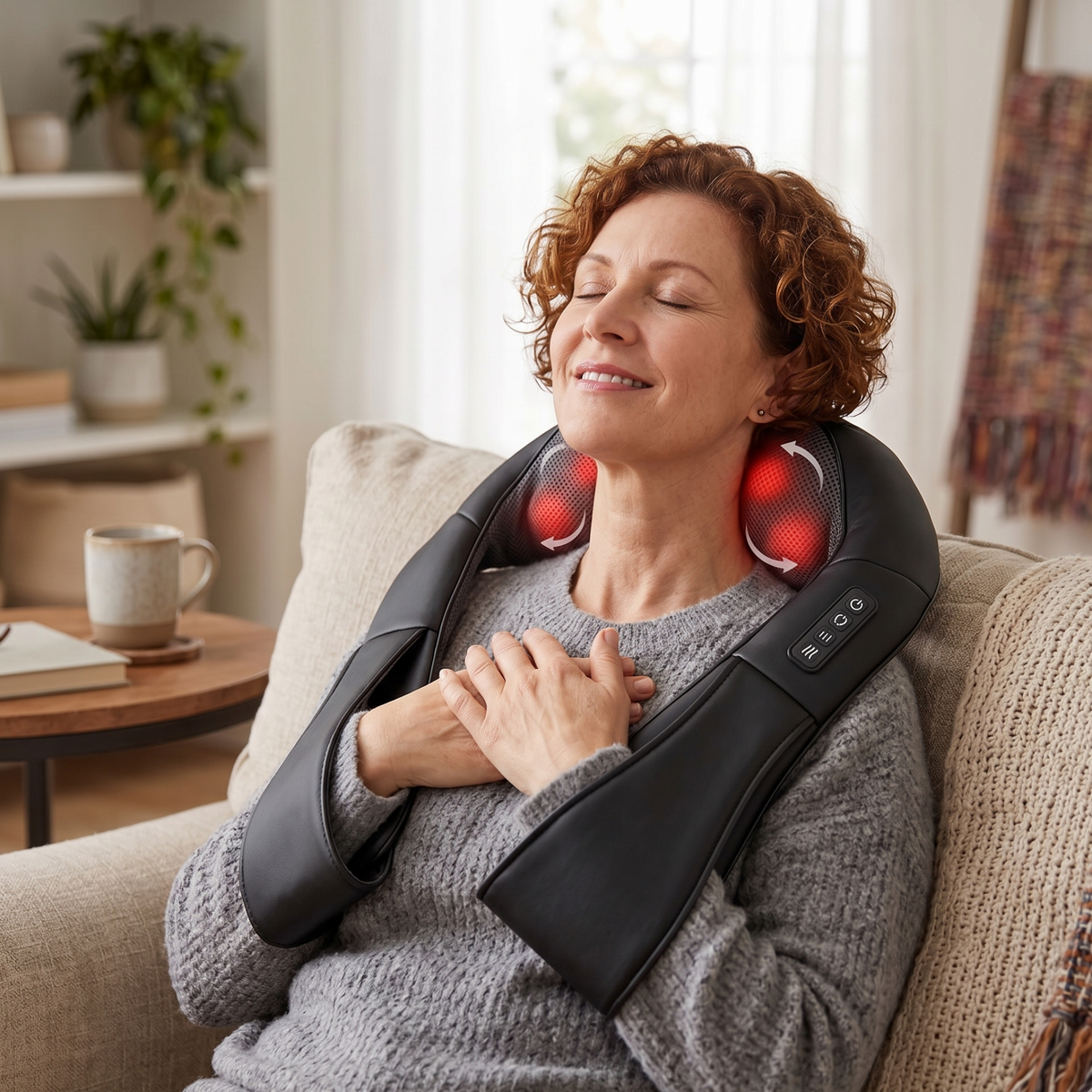 Neck & Shoulder Massager with Heat – Parent Recovery Essential